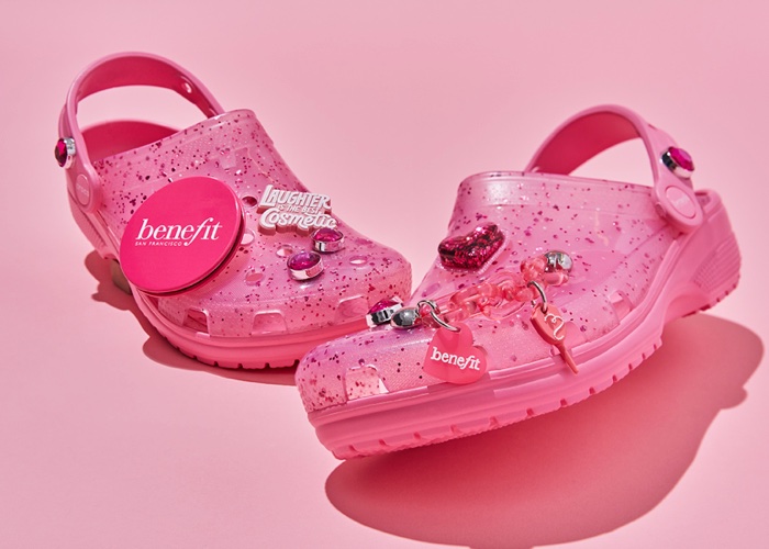 A snappy collab: Benefit teams up with Crocs on ‘Benefit-ized’ shoes
