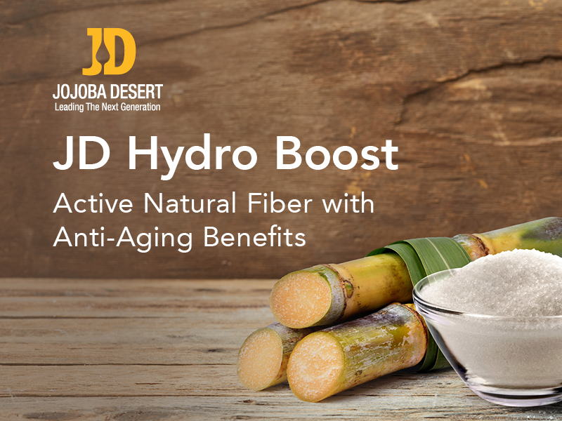 Active natural fiber with cross action anti-aging activities