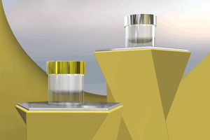 Active, smart packaging glass