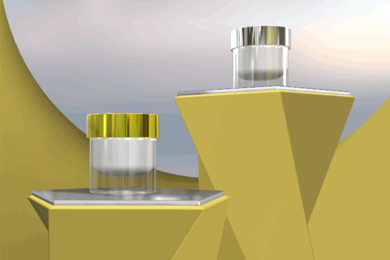 Active, smart packaging glass