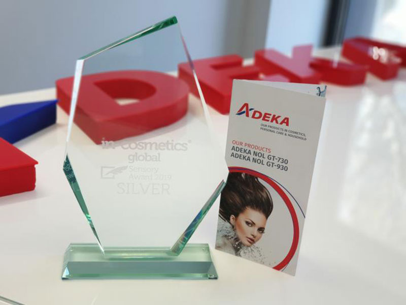 ADEKA Europe GmbH wins Silver Awards at in-cosmetics global 2019 with ADEKA NOL GT-730 & GT-930 