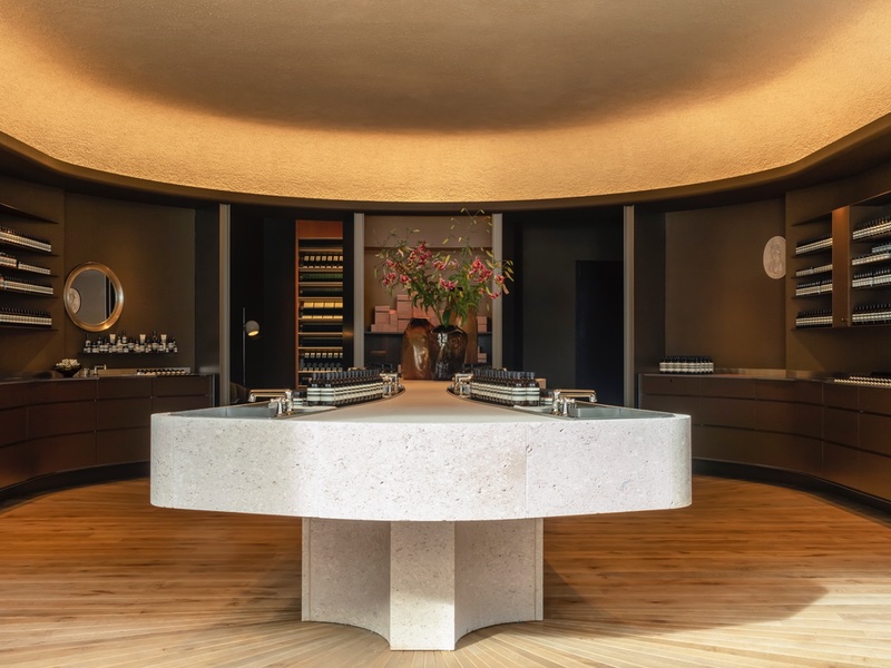 Upstairs of Aesop's central London location 