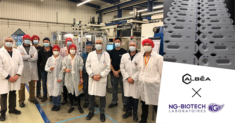Albéa selected by NG Biotech for local plastic injection of its rapid diagnostic tests 