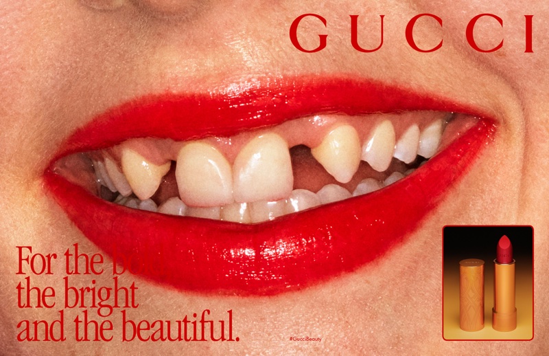 <i>Alessandro Michele's make-up campaigns for Gucci Beauty drew attention for their retro vibe and use of 'imperfect' models</i>