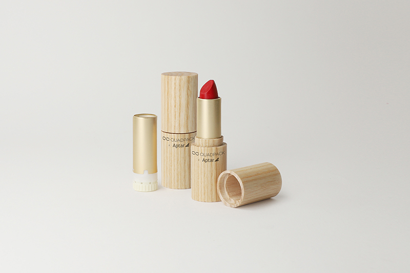 Aptar and Quadpack join forces for refillable lipstick product development