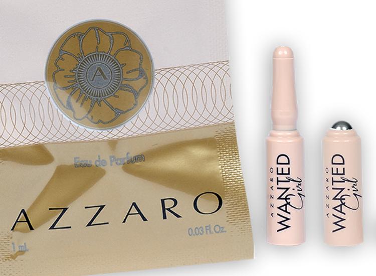 Arcade Beauty is Azzaro's most Wanted with rollerball fragrance sample
