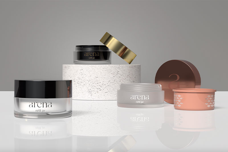 Arena: the elegant PET jar for effortless refills