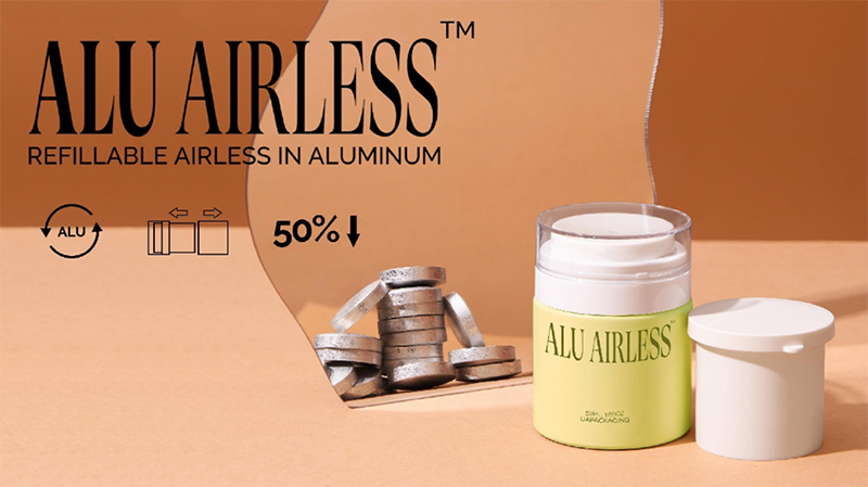 ALU-Airless jar, new generation sustainable luxe