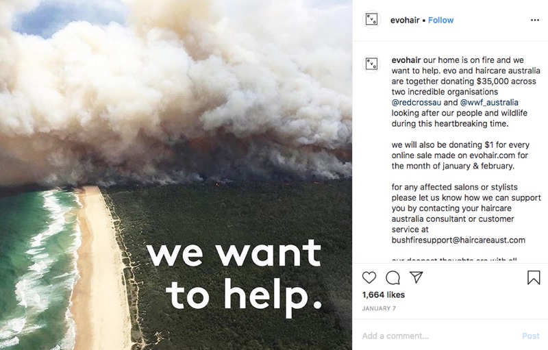 Australia’s bushfires: Consumers call out sincerity of beauty brands
