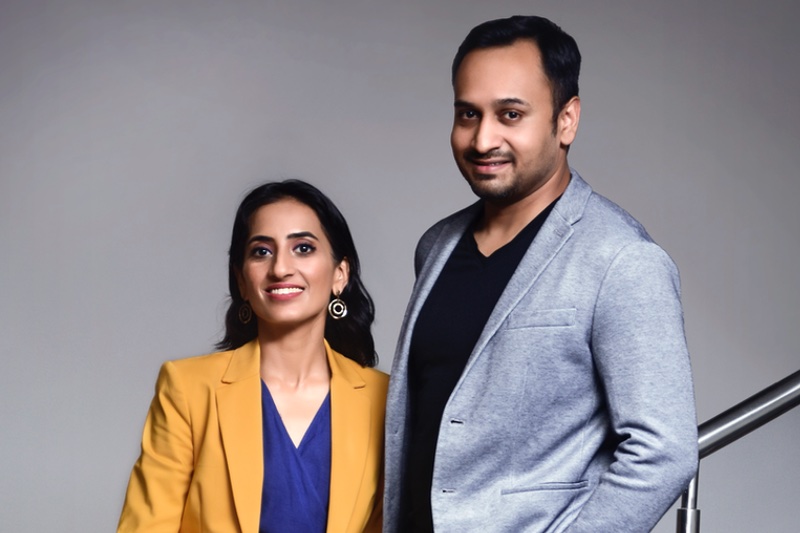 Sugar Cosmetics' co-founders, Vineeta Singh and Kaushik Mukherjee