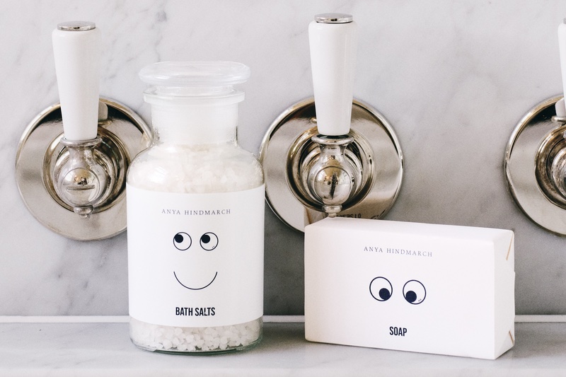 Some of the Anya Hindmarch x Boots limited edition bathroom essentials