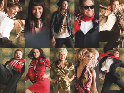 Burberry has unveiled an all-British star-studded cast