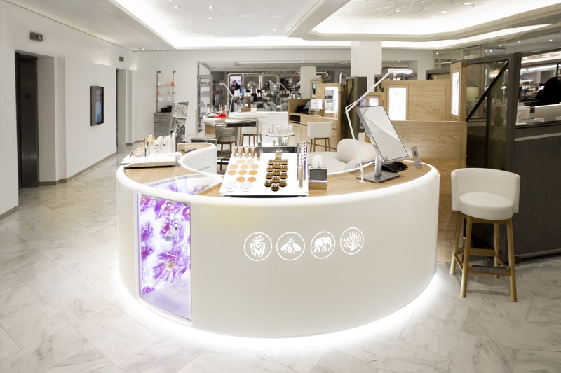 Chantecaille echoes brand ethos in new Bergdorf Goodman retail space
