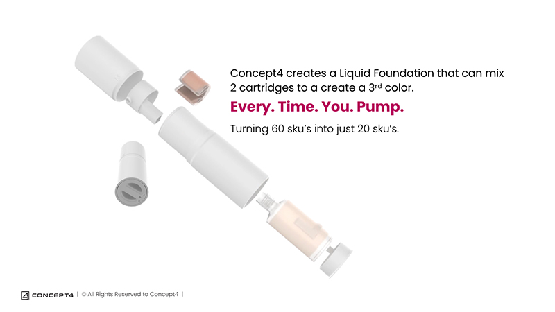 Concept4 brings Mix & Fix to PCD Paris 2026: A refillable solution for foundation packaging