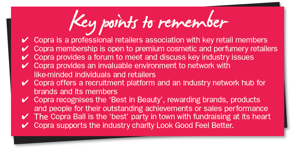 Copra talks beauty buyer members, industry success and fundraising