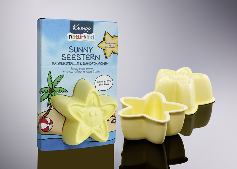 Corpack creates compostable sand moulds for Kneipp’s Naturkind bathing sets
