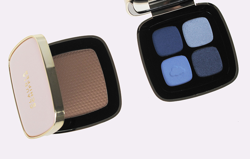 Corpack’s compact cases with different inserts for powder and quad eye shadow
