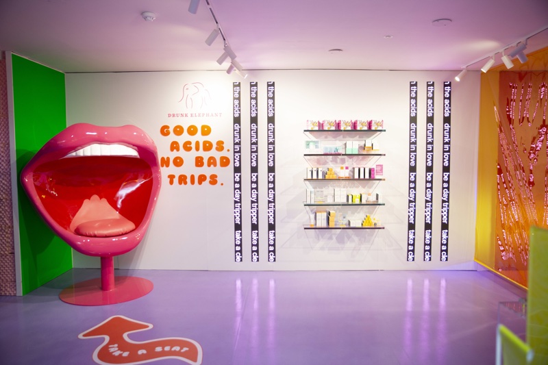 Drunk Elephant sends customers an acid trip with new NYC pop-up