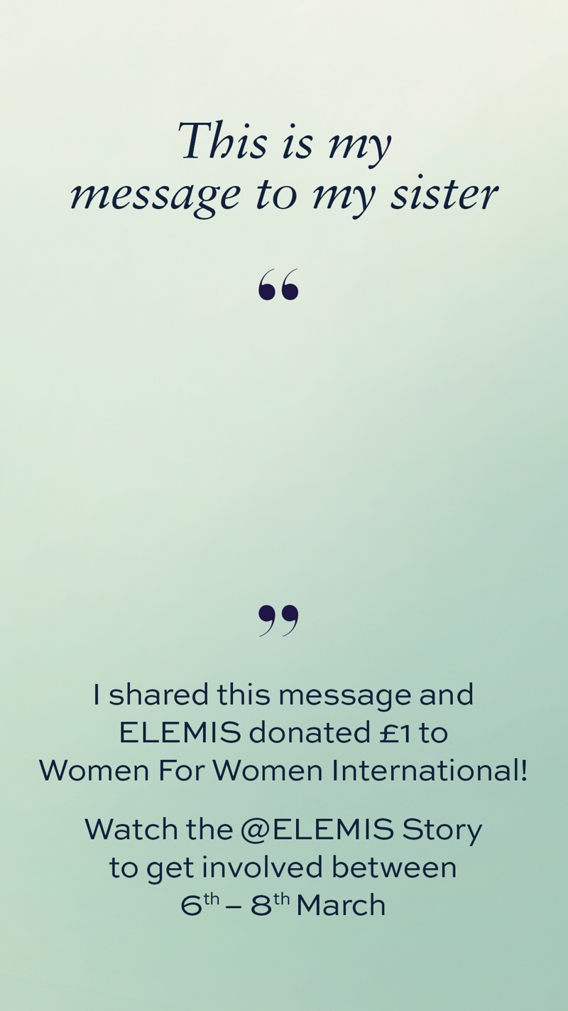 Elemis supports women affected by war and conflict on International Women’s Day 