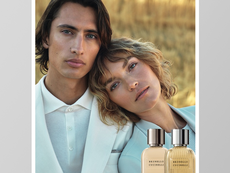 Arizona Muse and James Turlington are the faces of Brunello Cucinelli Pour Femme and Brunello Cucinelli Pour Homme