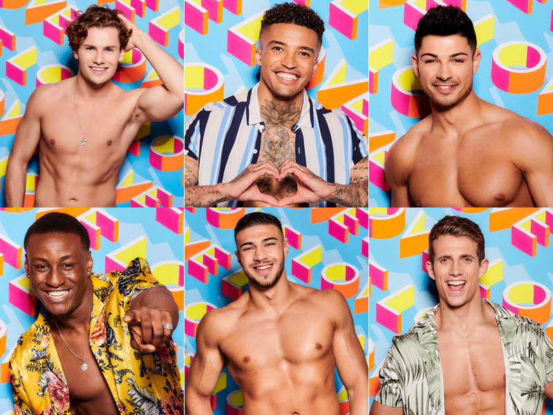 This year's Love Island male contestants