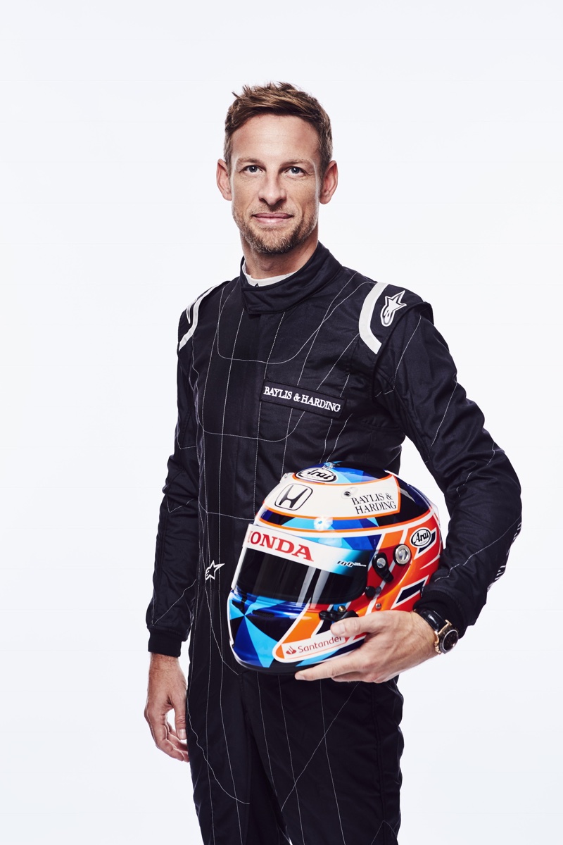 Formula 1 racer Jenson Button jump starts Baylis & Harding’s male ambassador line-up