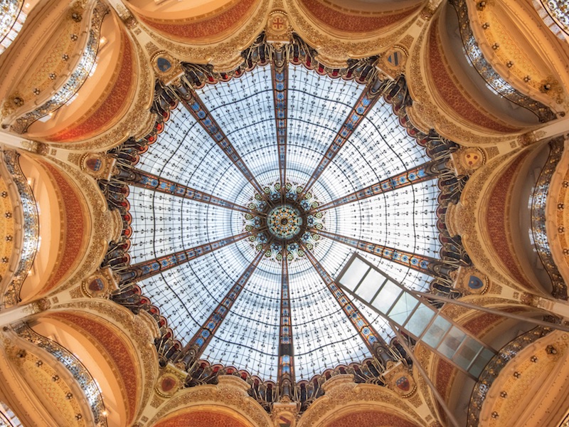Galeries Lafayette's restored century-old dome