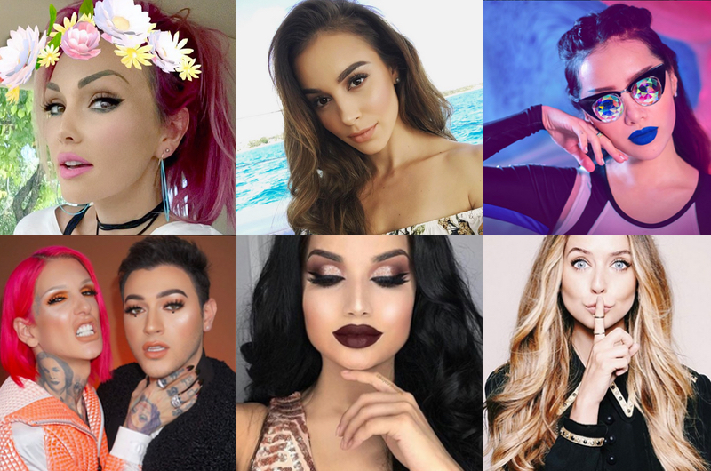 Some of the leading beauty influencers / Source: Instagram