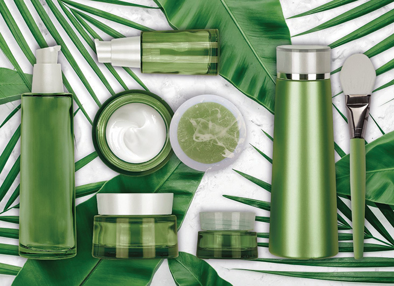 Green bottles: Eco-friendly remains a key trend for cosmetic bottles, jars and tubes
