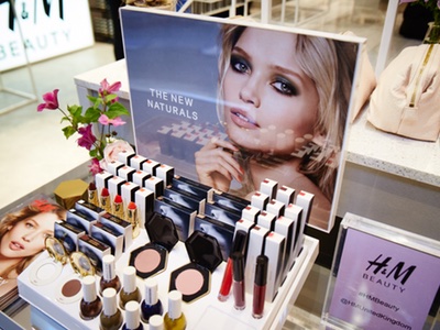 H&M celebrates beauty launch with pop-up store
