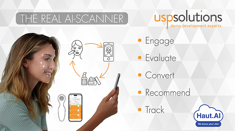 Haut.AI and USP Solutions partner for phygital skin AI - a personalised consumer journey tool
