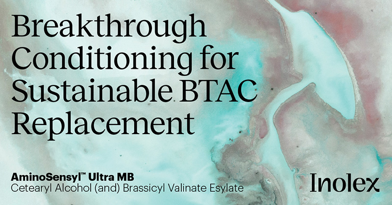 Inolex Launches Sustainable BTAC Replacement AminoSensyl Ultra MB