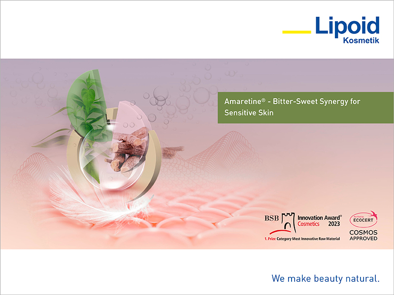Lipoid Kosmetik launches Amaretine: the bitter-sweet synergy for sensitive skin