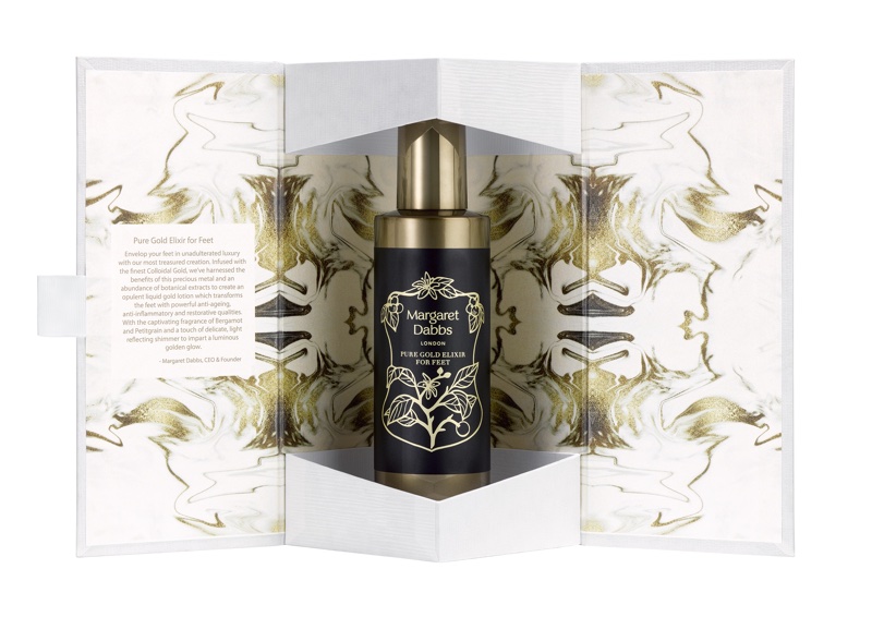 Margaret Dabbs London dazzles feet with new Pure Gold Elixir 
