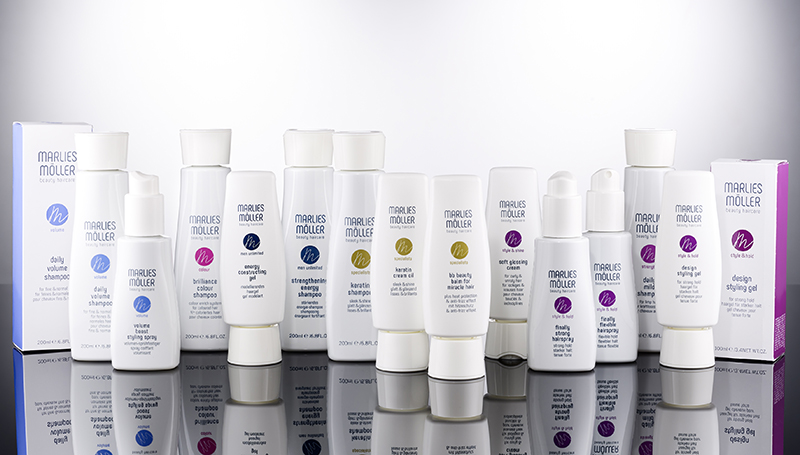 Marlies Möller relaunches their hair care line with new custom packaging created by Corpack