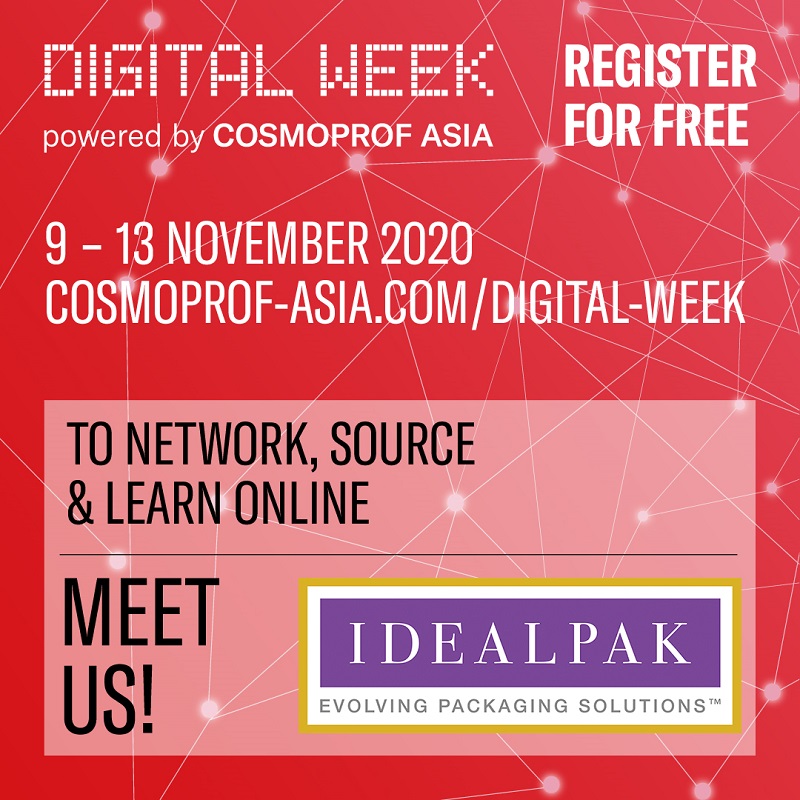 Meet Idealpak online at COSMOPROF ASIA for free
