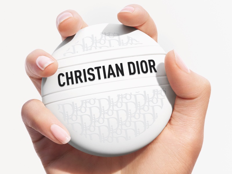Christian Dior The Balm's pebble-shaped container sits in the hand