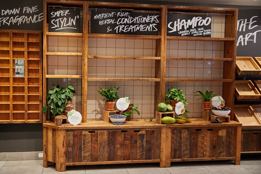 Lush emptied its shelves at one of its flagship stores as part of the campaign 