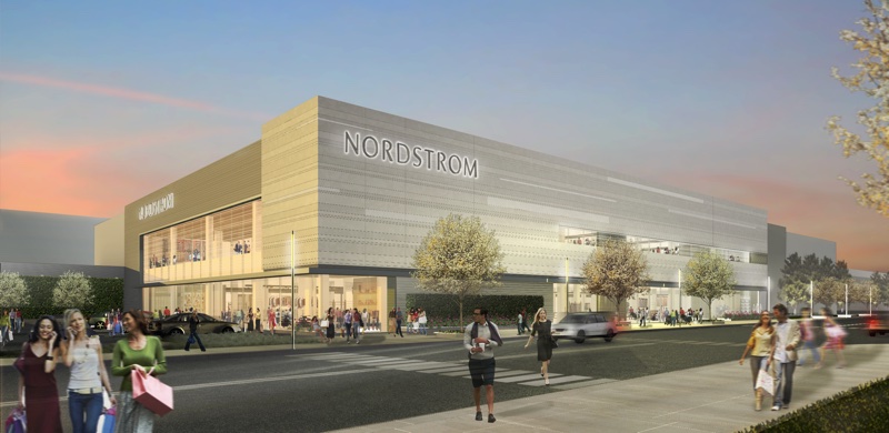 A rendering of Nordstrom's new CF Sherway Gardens store due to open in 2017