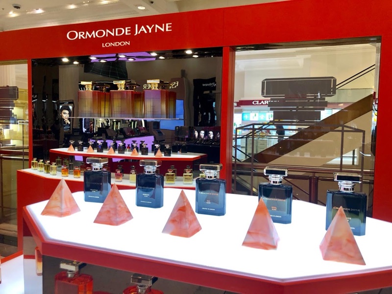 Ormonde Jayne's stand in Selfridges