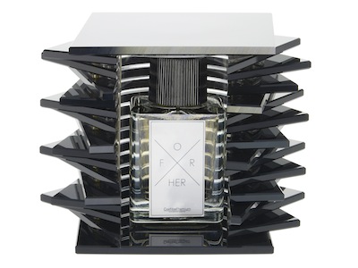 Cosfibel’s Stairsbox coffret includes rotating plates that transform the structure to reveal the perfume inside.