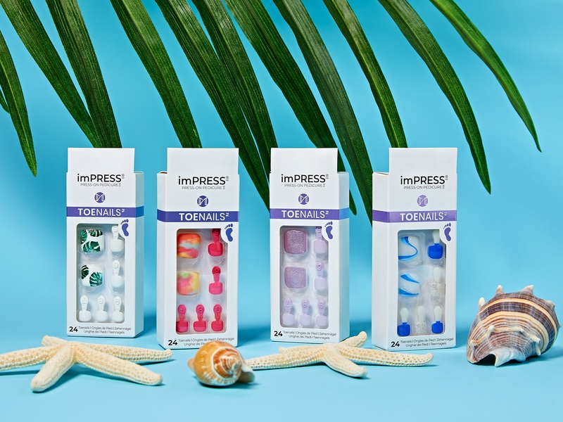 Kiss Products imPRESS Press-On Pedicure collection