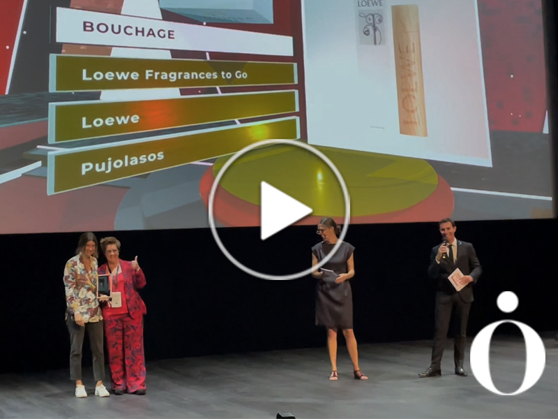 Pujolasos was awarded at the prestigious Formes de Luxe Awards with The Fragrances to go by Loewe
