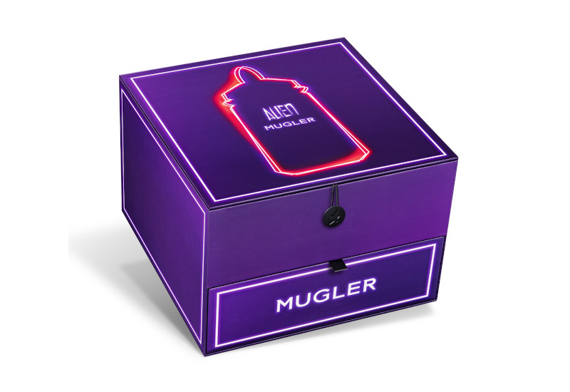 Pure Trade goes neon for Mugler gift boxes
