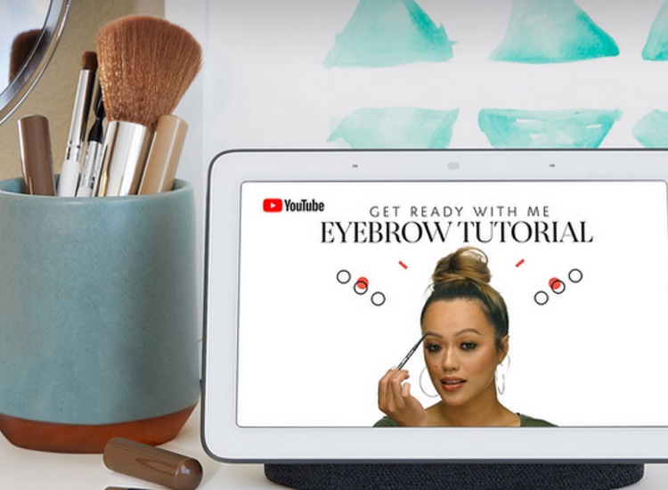 Makeup a new look with Google Home Hub and Sephora