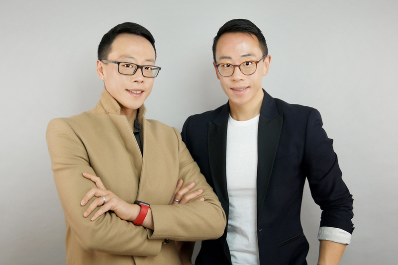 Co-founders of Shakeup Cosmetics Shane Xin Carnell-Xu and Jake Xu 