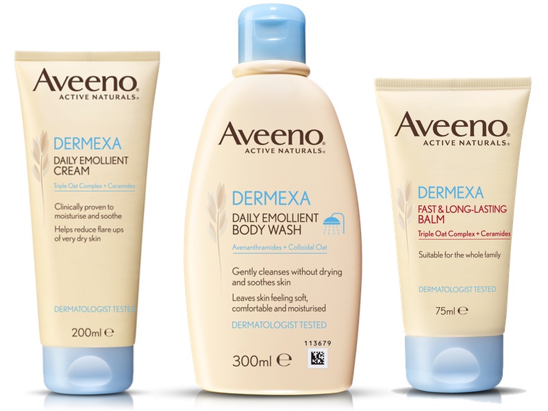 Skin care brand Aveeno launches new Dermexa range
