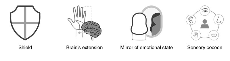 Figure 1. The different metaphors of the skin