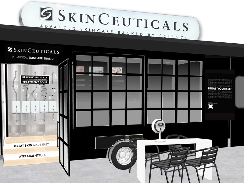 The truck will give visitor's a glimpse into the brand's service-led stores, SkinLabs