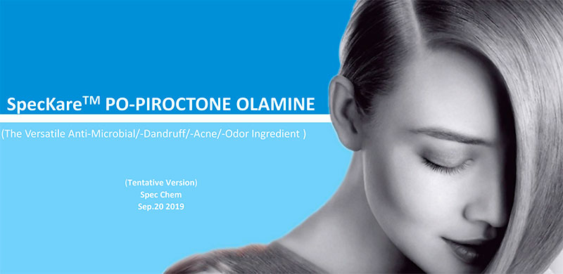 SpecKare launches brochure detailing their latest ingredient: PI-PIROCTONE OLAMINE